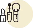 Illustration von Make-up-Utensilien